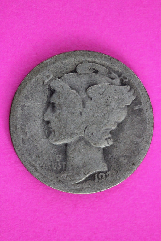 Key Date 1921 P Mercury Winged Liberty Dime Silver You Get Same Coin In Pics 20