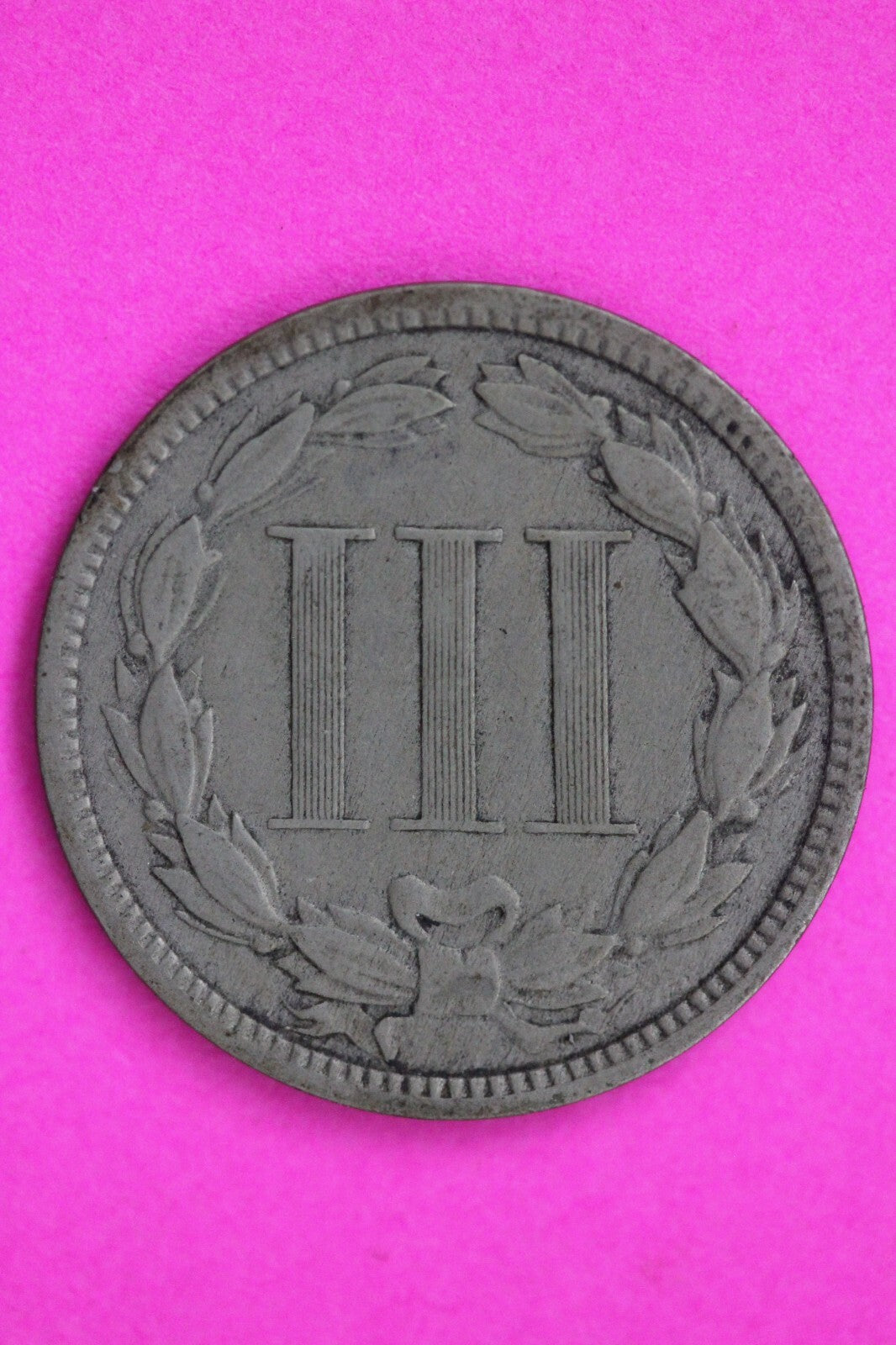 1881 Three 3 Cent Nickel Scarce Type Coin Guaranteed Authentic & Genuine 0728N