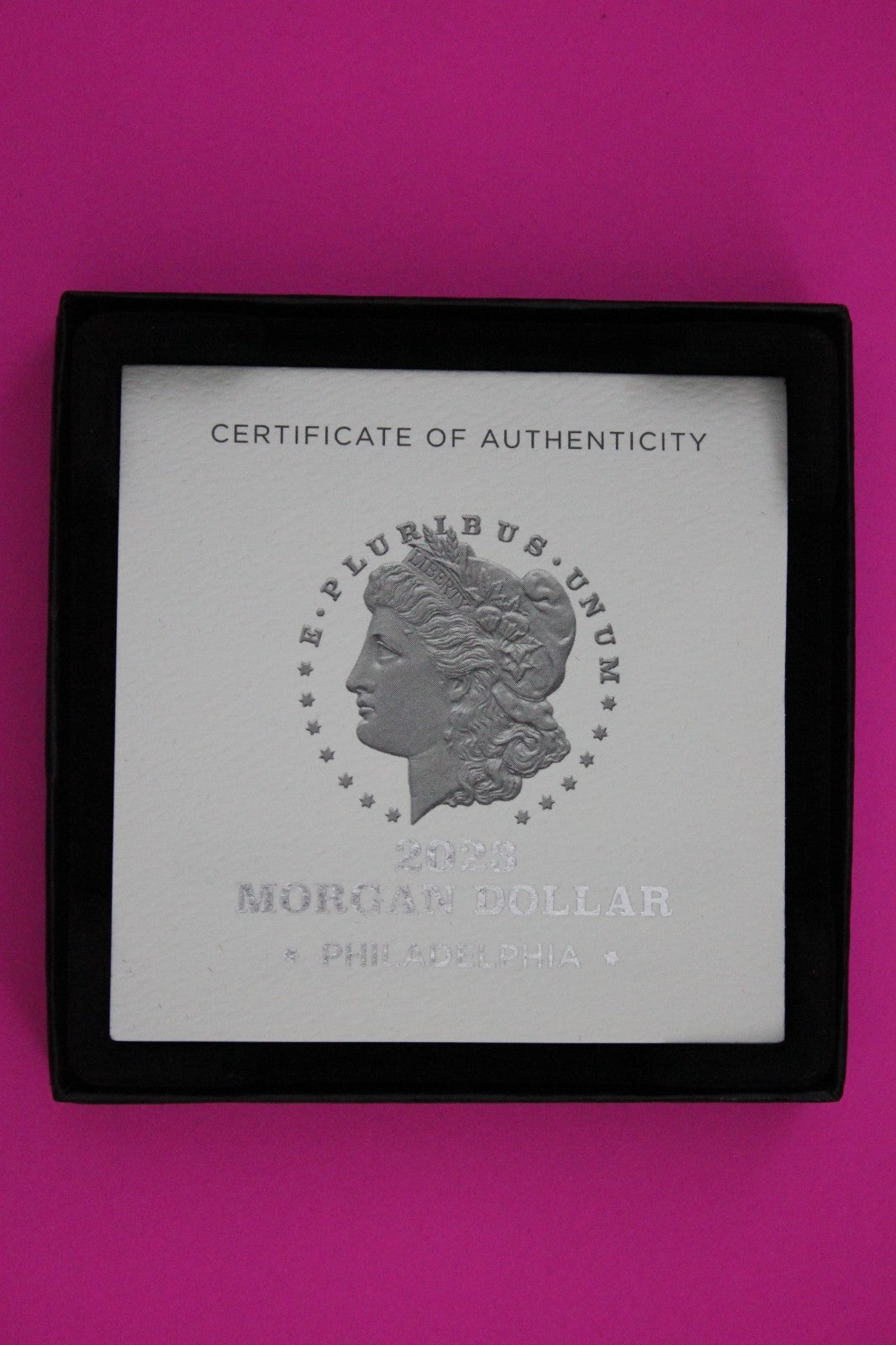 Gem Brilliant Uncirculated 2023 P Morgan Silver Dollar .999 Mint Box COA 6041