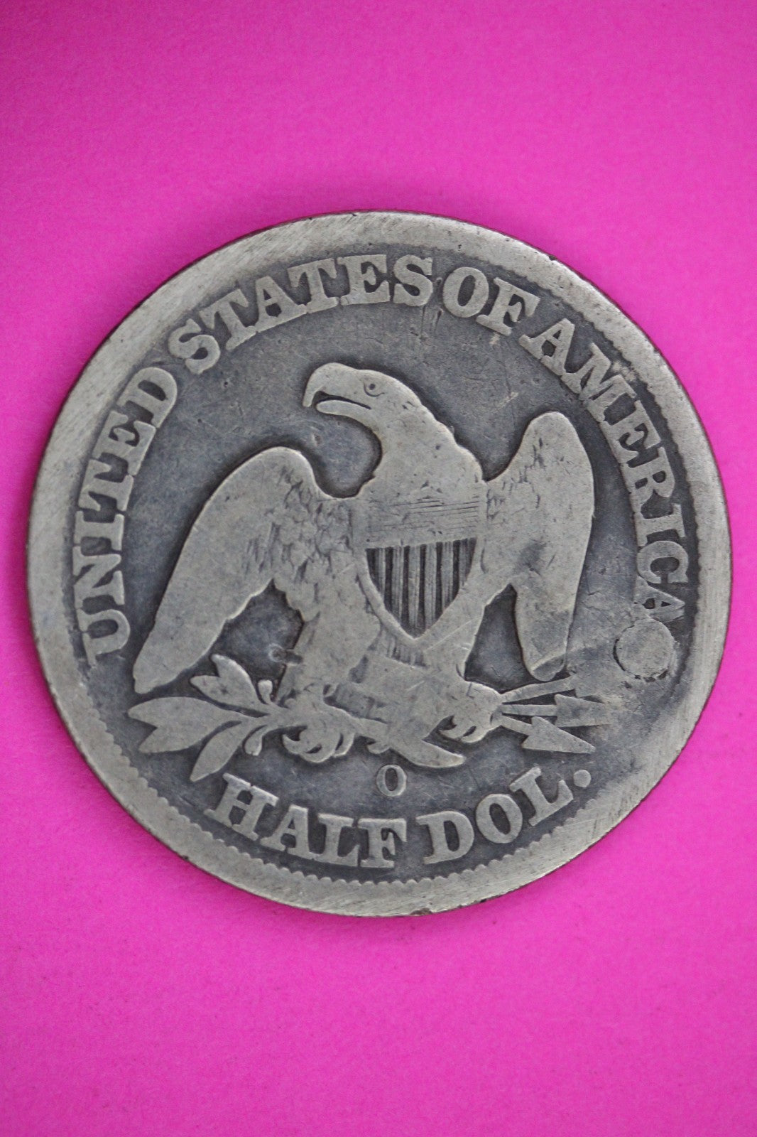 1855 O Seated Liberty Half Dollar Silver Exact Coin Shown Low Grade Filler 2795