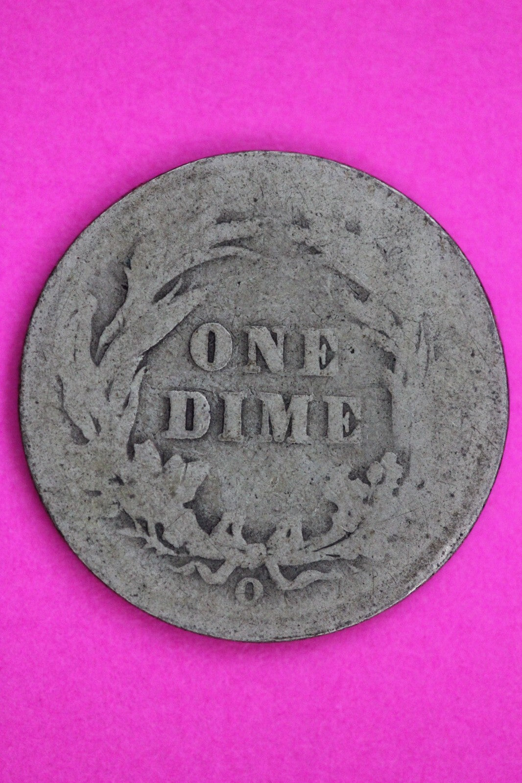 1896 O Micro O Barber Liberty Dime Silver Coin Semi Key Date Authentic Coin 1351