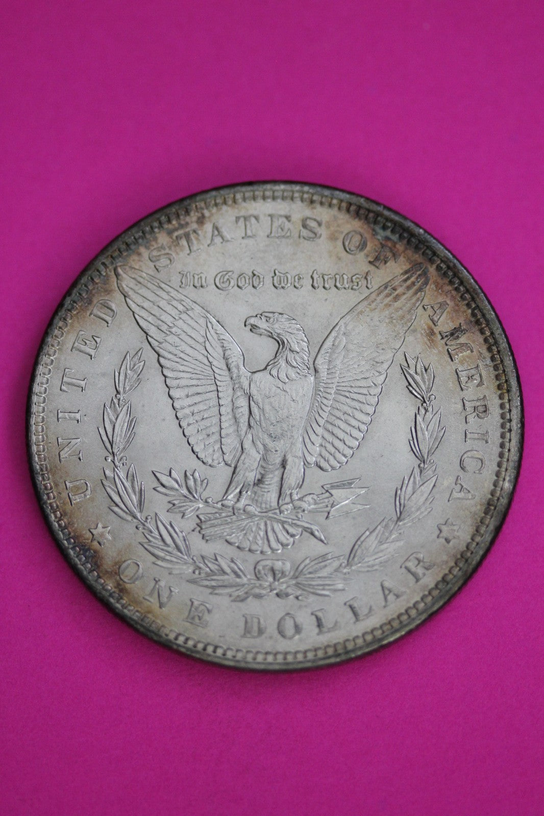 Toned High Grade 1889 P Morgan Liberty Silver Dollar Guaranteed Authentic 1821
