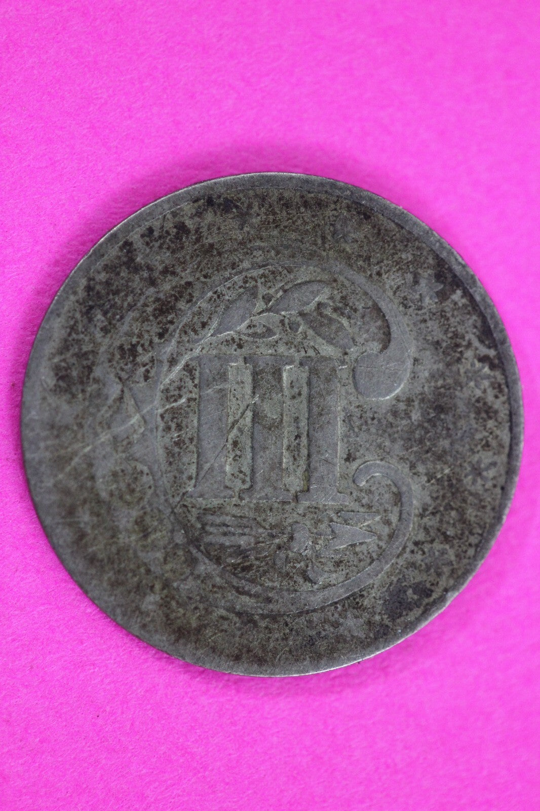 1857 Trime 3 Three Cent Silver Dime Exact Coin Shown In Pics Semi Key Date 72