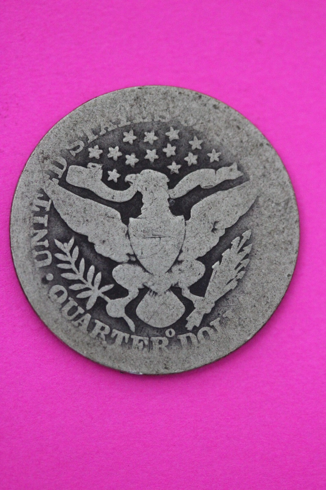 1897 O Barber Liberty Silver Quarter Scarce Semi Key Date New Orleans Mint 04