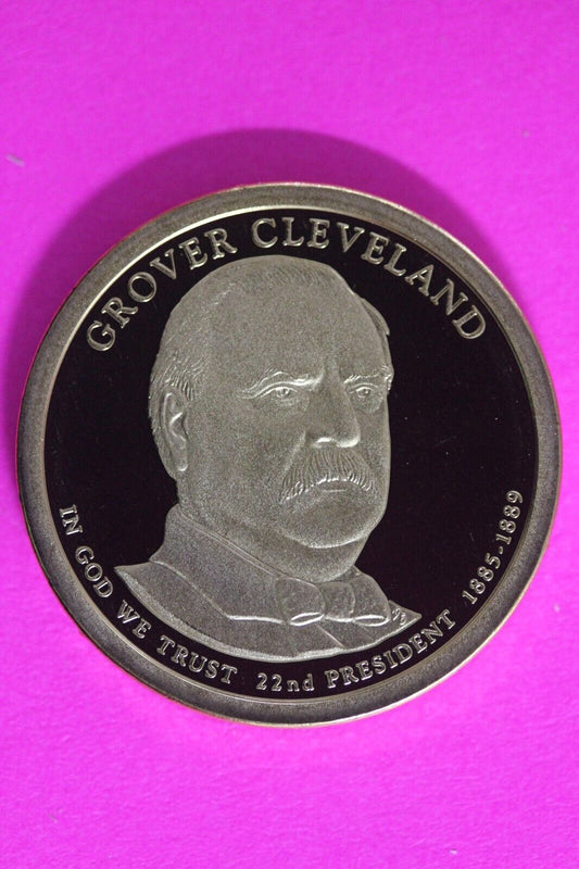 Proof 2012 S Grover Cleveland 1 Presidential Dollar DCAM Exact Coin Shown TOM 19