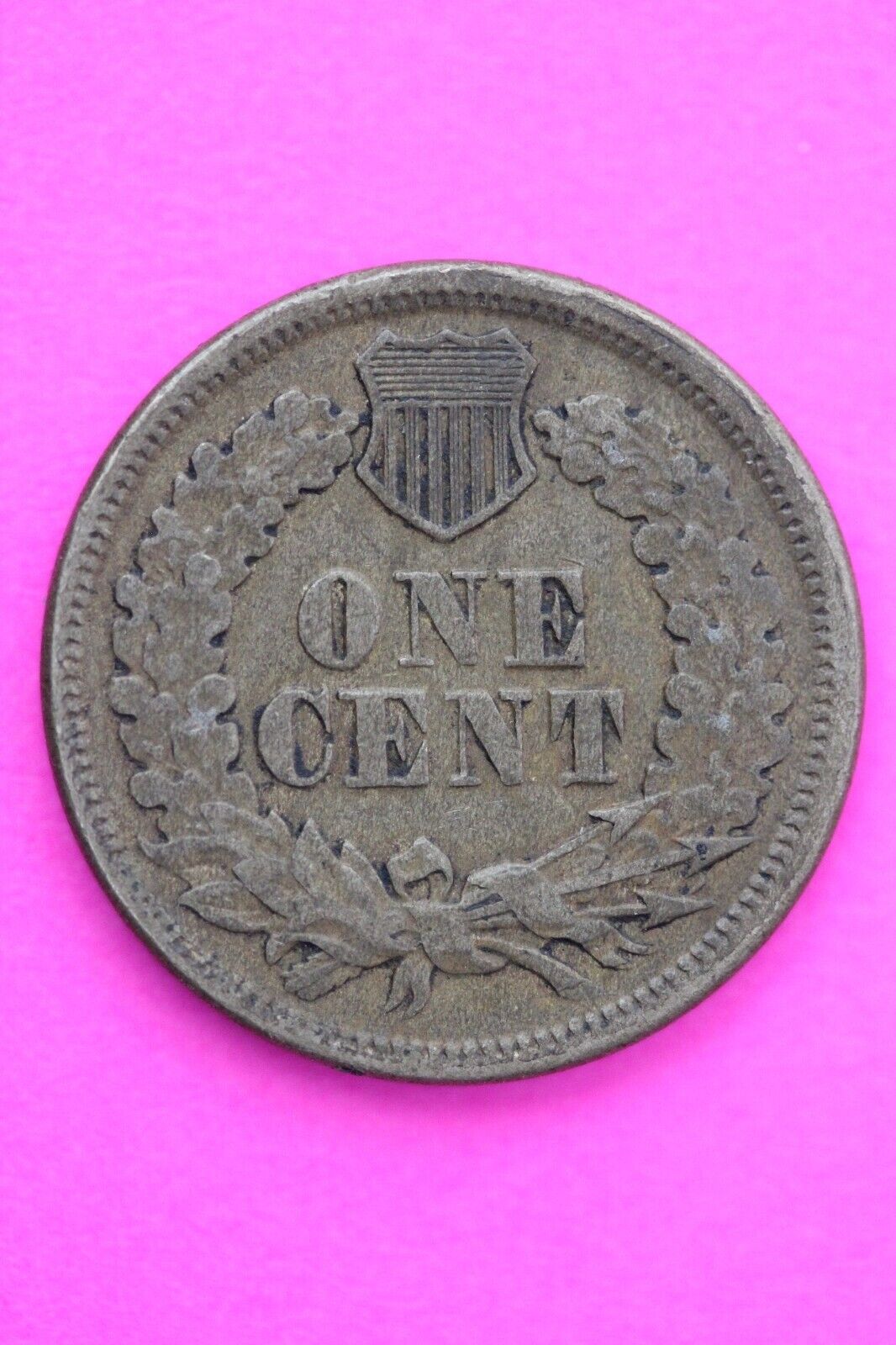 1863 Copper Nickel Indian Head Cent Penny Exact Early Type Coin Pictured 14