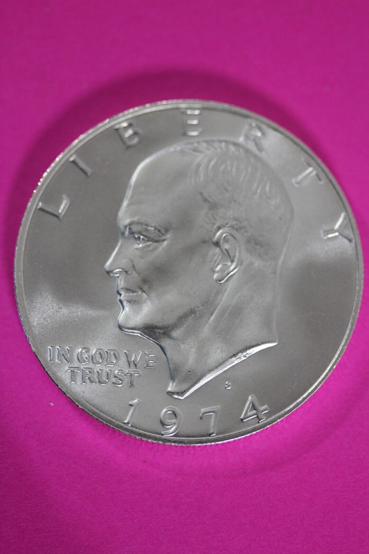 Gem BU 1974 S Ike Eisenhower 40% Silver Dollar You Get Same Coin In Pics TOM 11