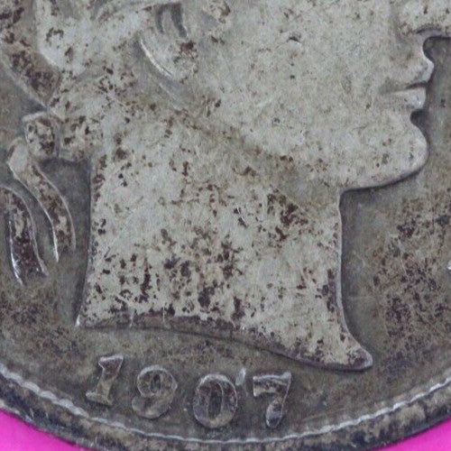 1907 P Barber Liberty Dime Scarce Semi Key Date Coin Philadelphia Mint 137