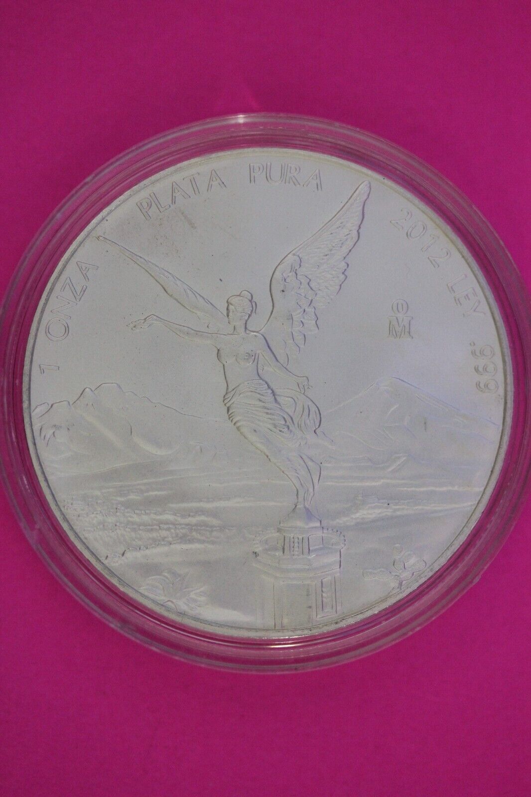 Gem BU 2012 Banco Azteca Mexico Libertad Same Silver Coin In Pics Capsule 14