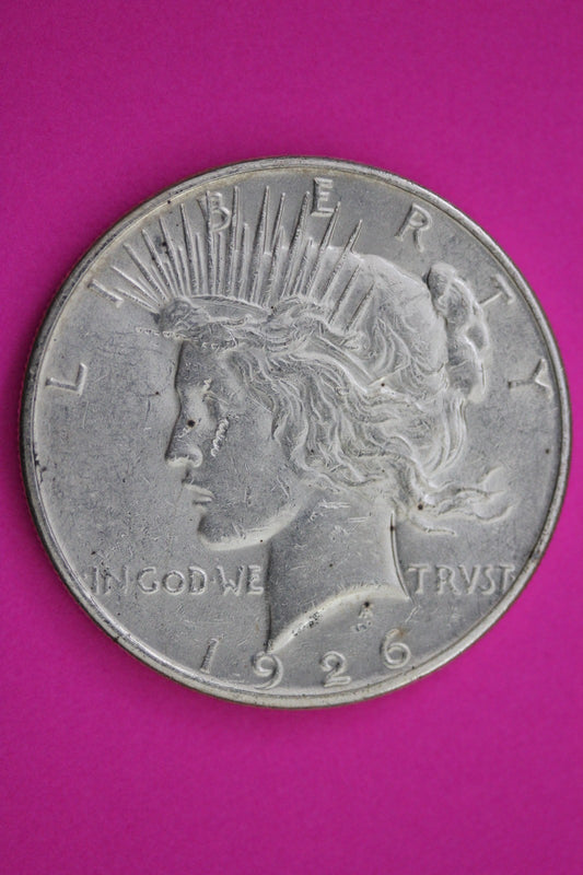 1926 S Peace Silver Dollar LIberty Coin Guaranteed Genuine American Seller 1987