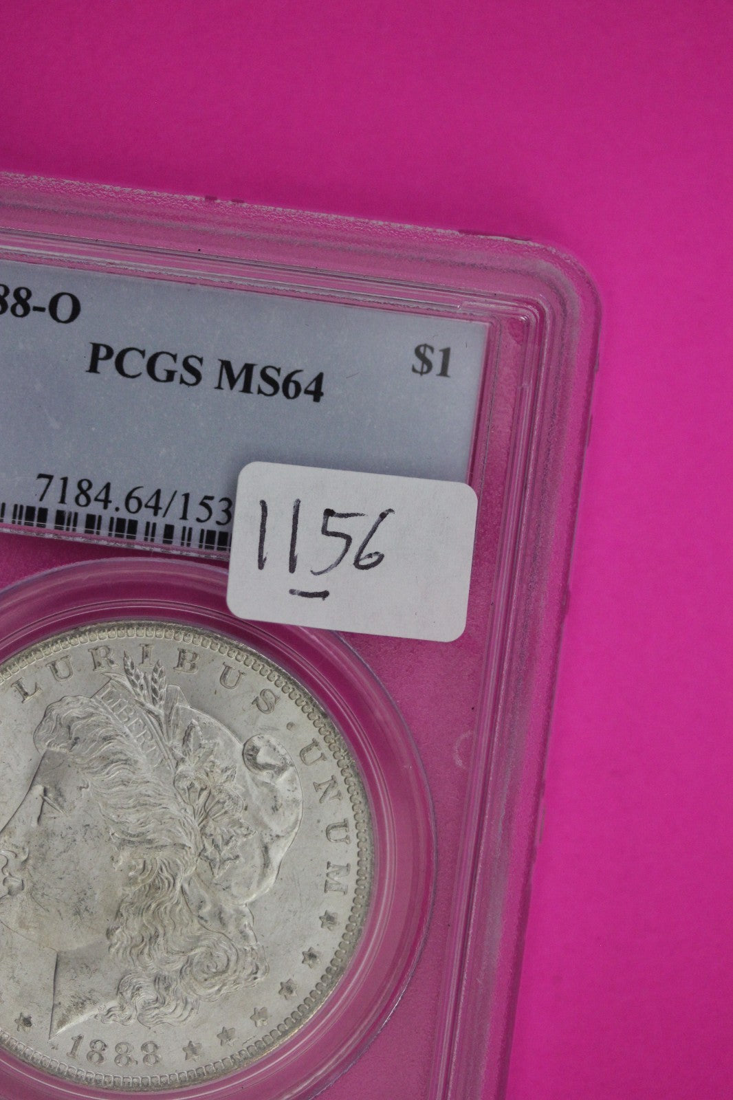 1888 O MS 64 Liberty Morgan Silver Dollar PCGS Certified Authentic Slab 1156