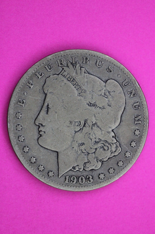 1903 S Morgan Lady Liberty Semi Key Date Silver Dollar Coin Authentic 1613