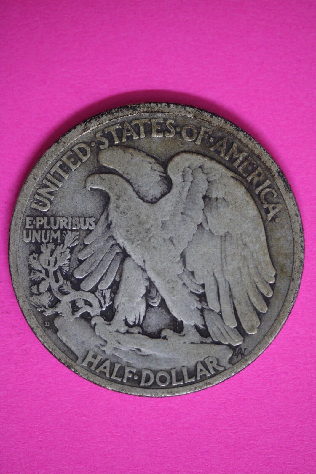 1920 D Walking Liberty Half Dollar Scarce Semi Key Date Silver Coin 87