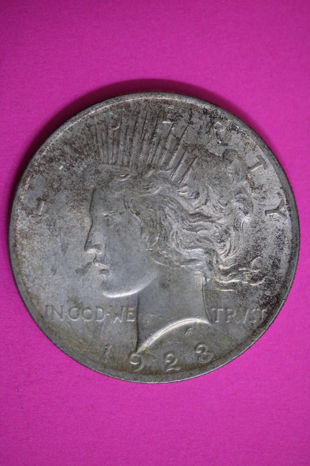 Toned High Grade 1923 P Liberty Peace Silver Dollar Exact Coin In Pics 29