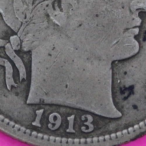 1913 P Barber Liberty Dime Scarce Semi Key Date Silver Coin Philadelphia 163