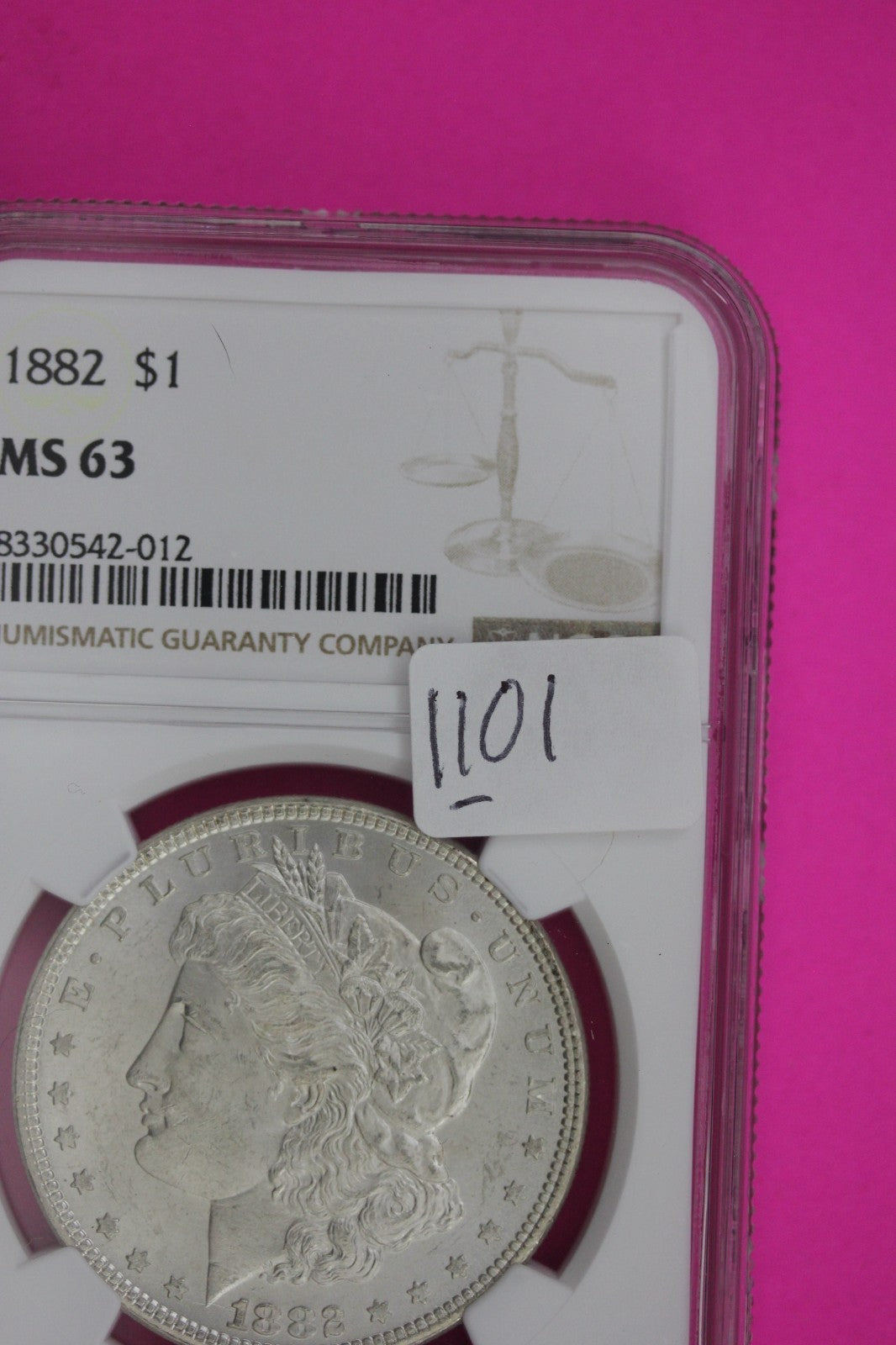 1882 P MS 63 Liberty Morgan Silver Dollar NGC Certified Graded Authentic 1101