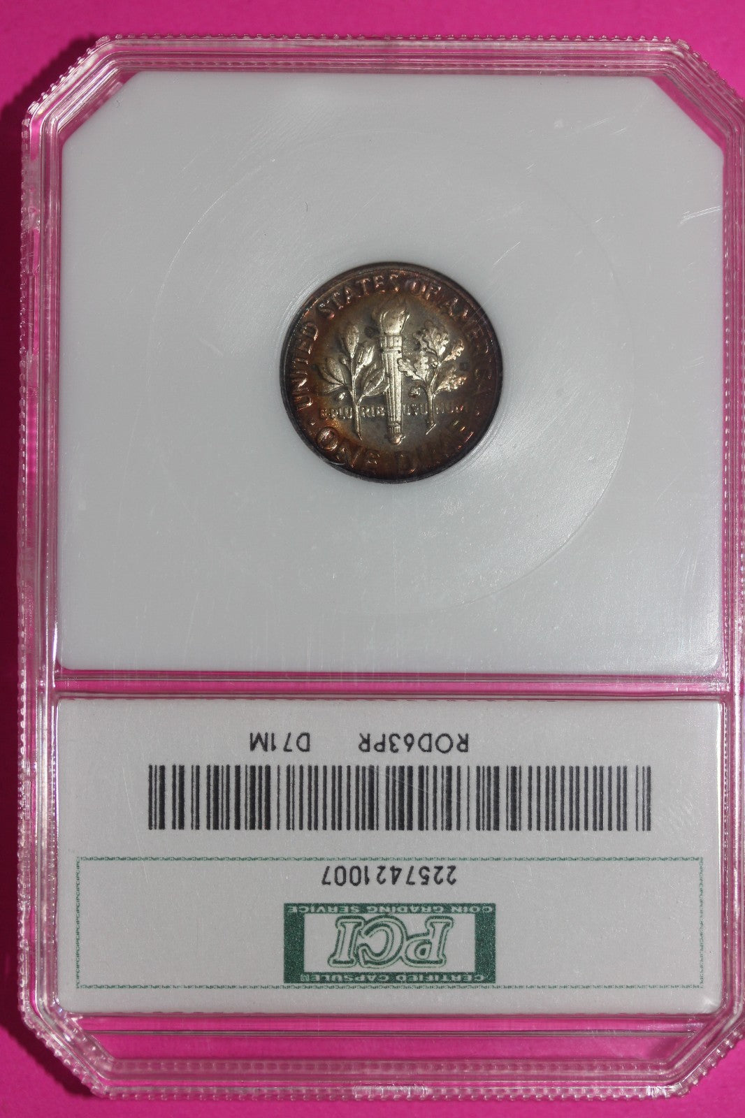 Toned 1963 Proof Silver Roosevelt Dime Guaranteed Authentic & Genuine 1243