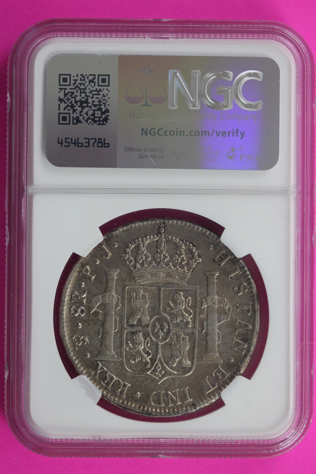 1818 AU Details Bolivia 9 Reales Cleaned Silver Coin NGC Certified Authentic 559