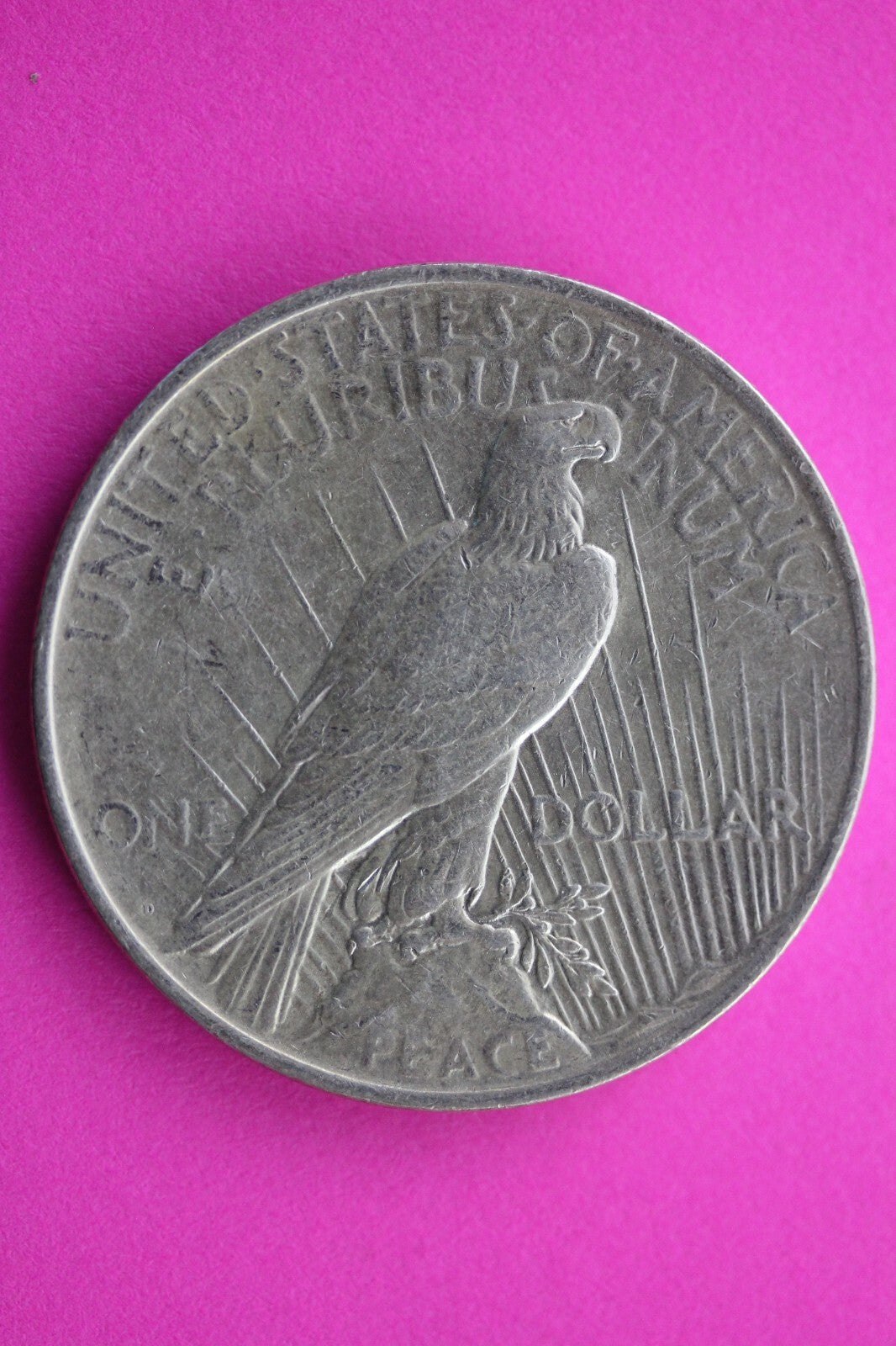 High Grade 1927 D Peace Silver Dollar LIberty Coin Guaranteed Authentic 0359N