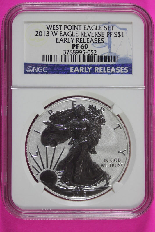 2013 W PF 69 Silver American Eagle Reverse Proof Deep Cameo Authentic NGC 968