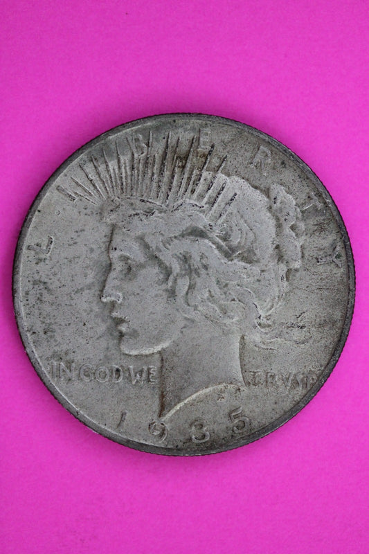 1935 S Peace Lady Liberty Semi Key Date Silver Dollar Guaranteed Authentic 1775