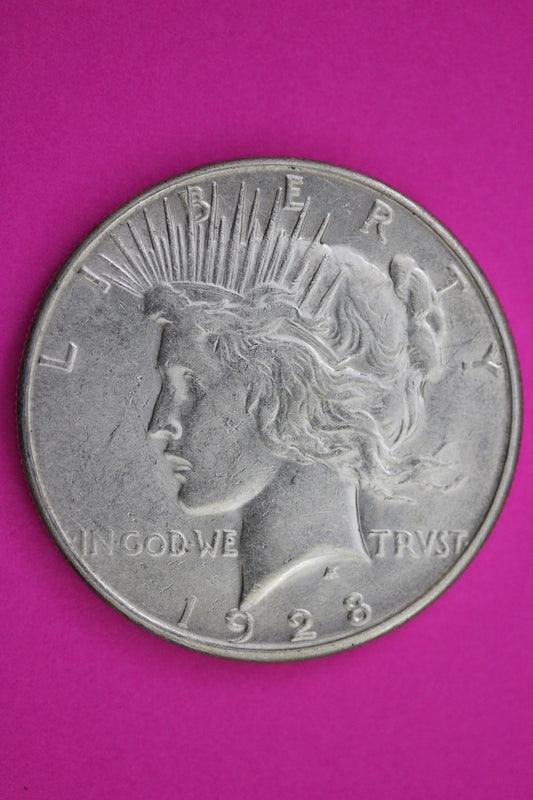 1928 S Peace Silver Dollar LIberty Coin Guaranteed Genuine American Seller 2009