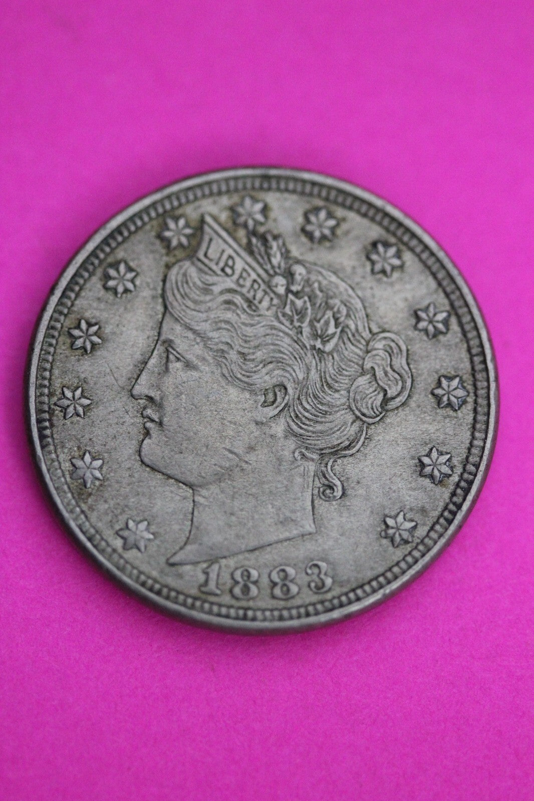 High Grade 1883 No Cents V Liberty Nickel Exact Coin Pictured Scarce Key Date 11