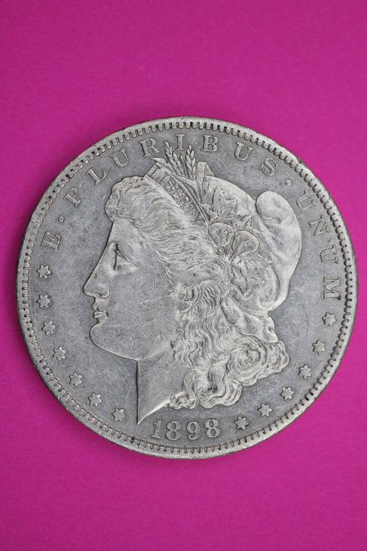 1898 S Morgan Lady Liberty Silver Dollar Higher Grade Semi Key Date Coin 84