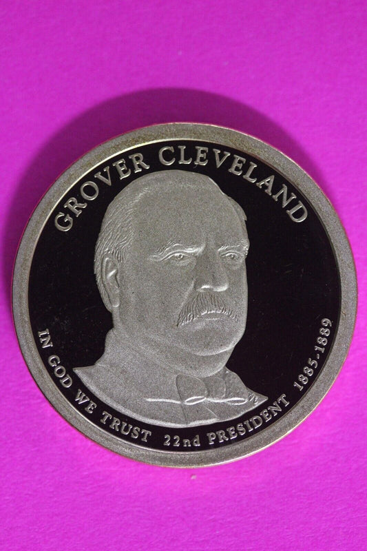 Proof 2012 S Grover Cleveland 1 Presidential Dollar DCAM Exact Coin Shown TOM 21