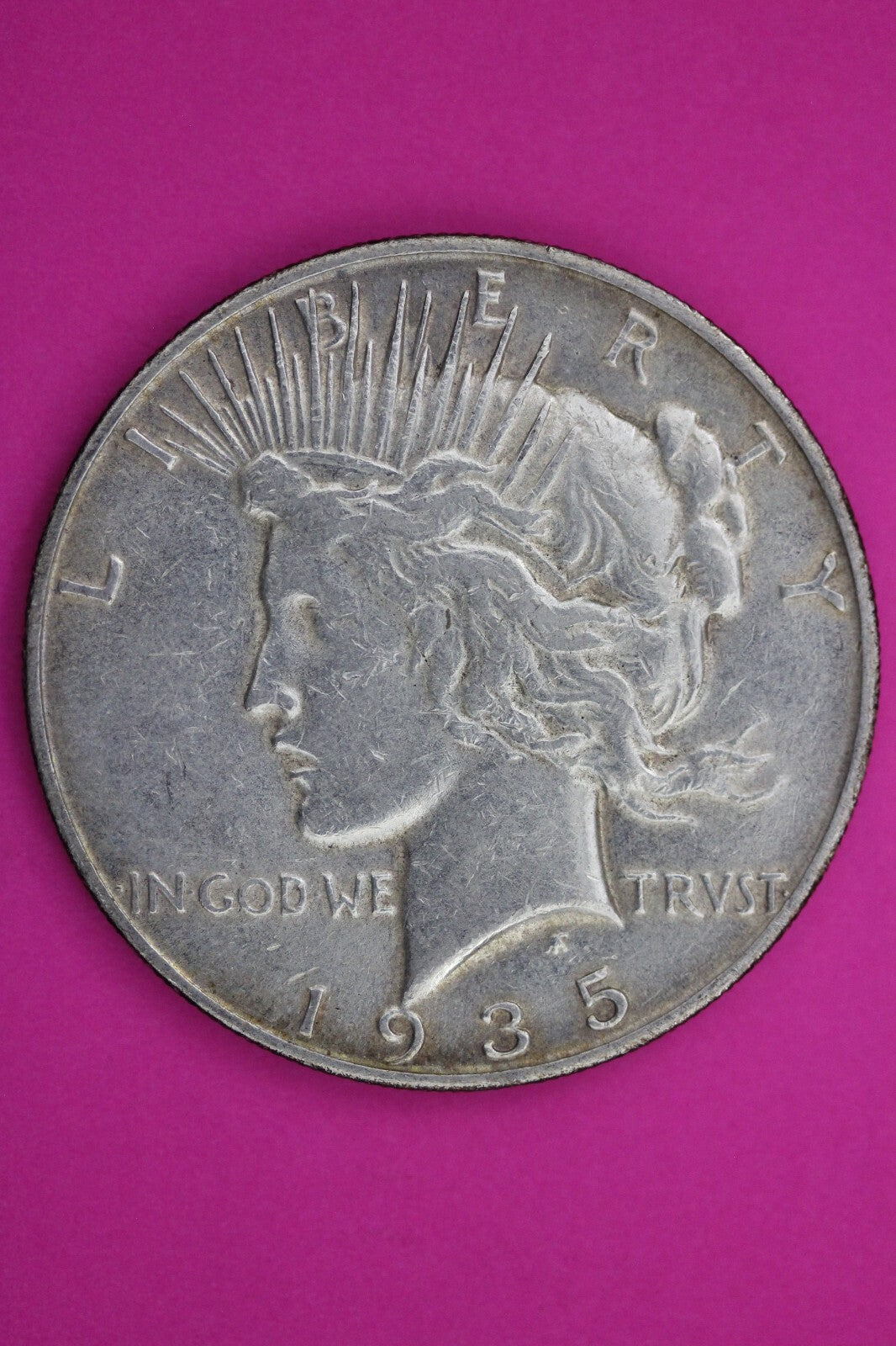 High Grade 1935 S Liberty Peace Silver Dollar San Francisco Mint Nice Luster 38