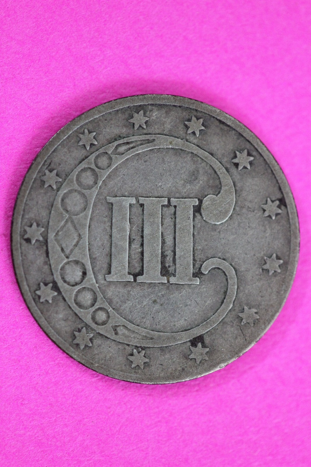 1853 Trime 3 Three Cent Silver Dime Exact Coin Shown In Pics Semi Key Date 78