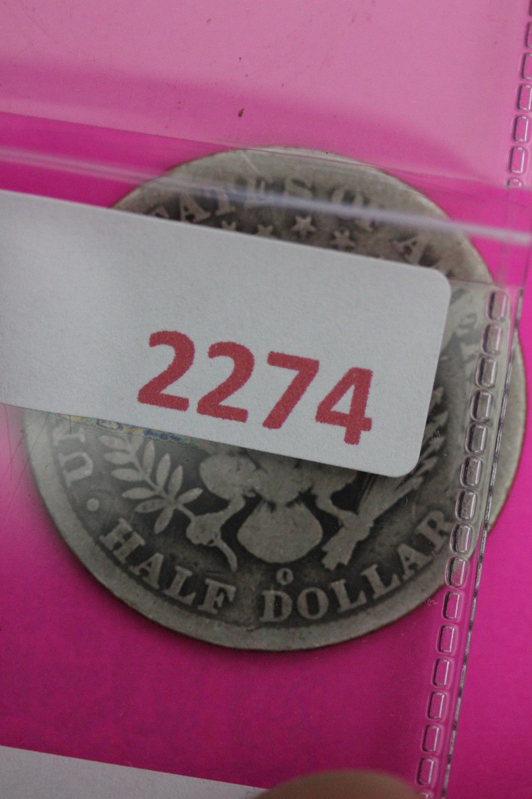 1896 O Barber Liberty Silver Half Dollar Guaranteed Authentic Genuine Coin 2274