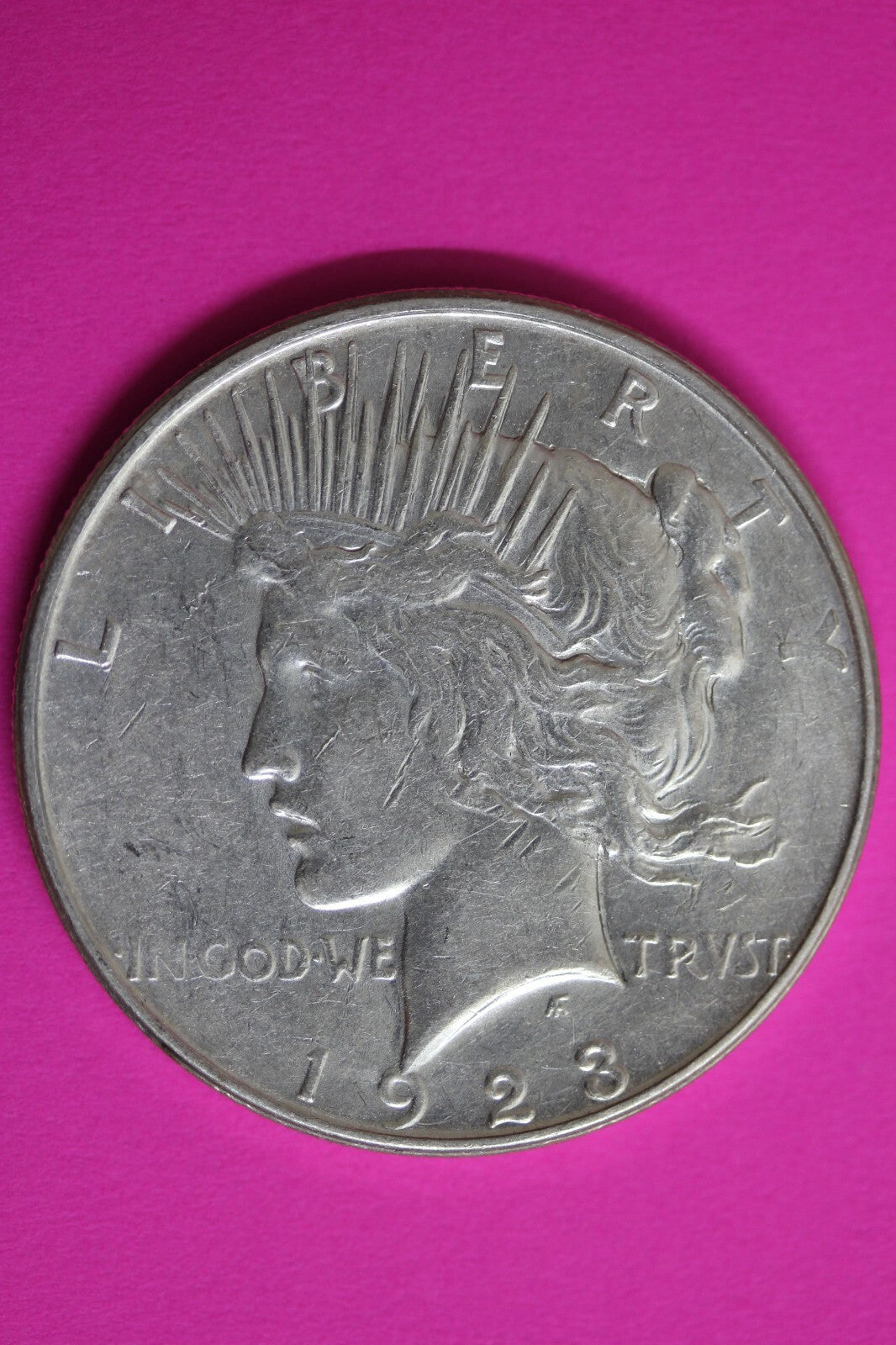 1923 D Liberty Peace Silver Dollar Exact Coin Shown Nice Luster Better Grade 138