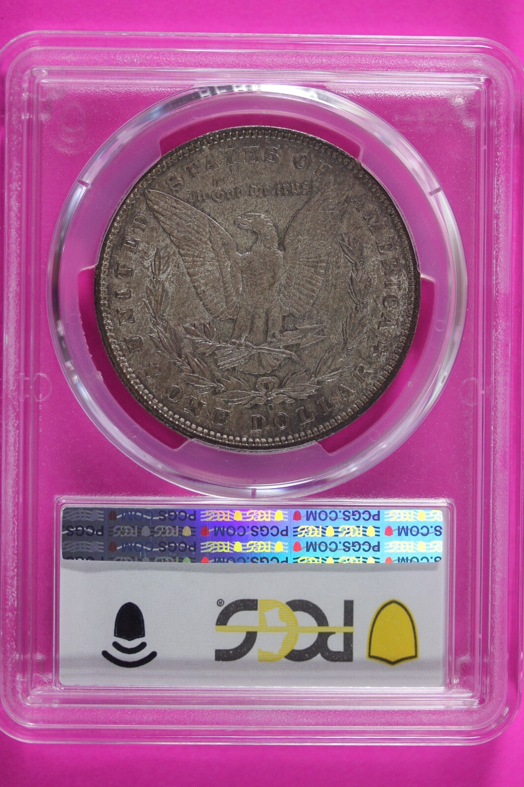 Toned 1904 O MS 63 Liberty Morgan Silver Dollar PCGS Certified Graded Slab 1070