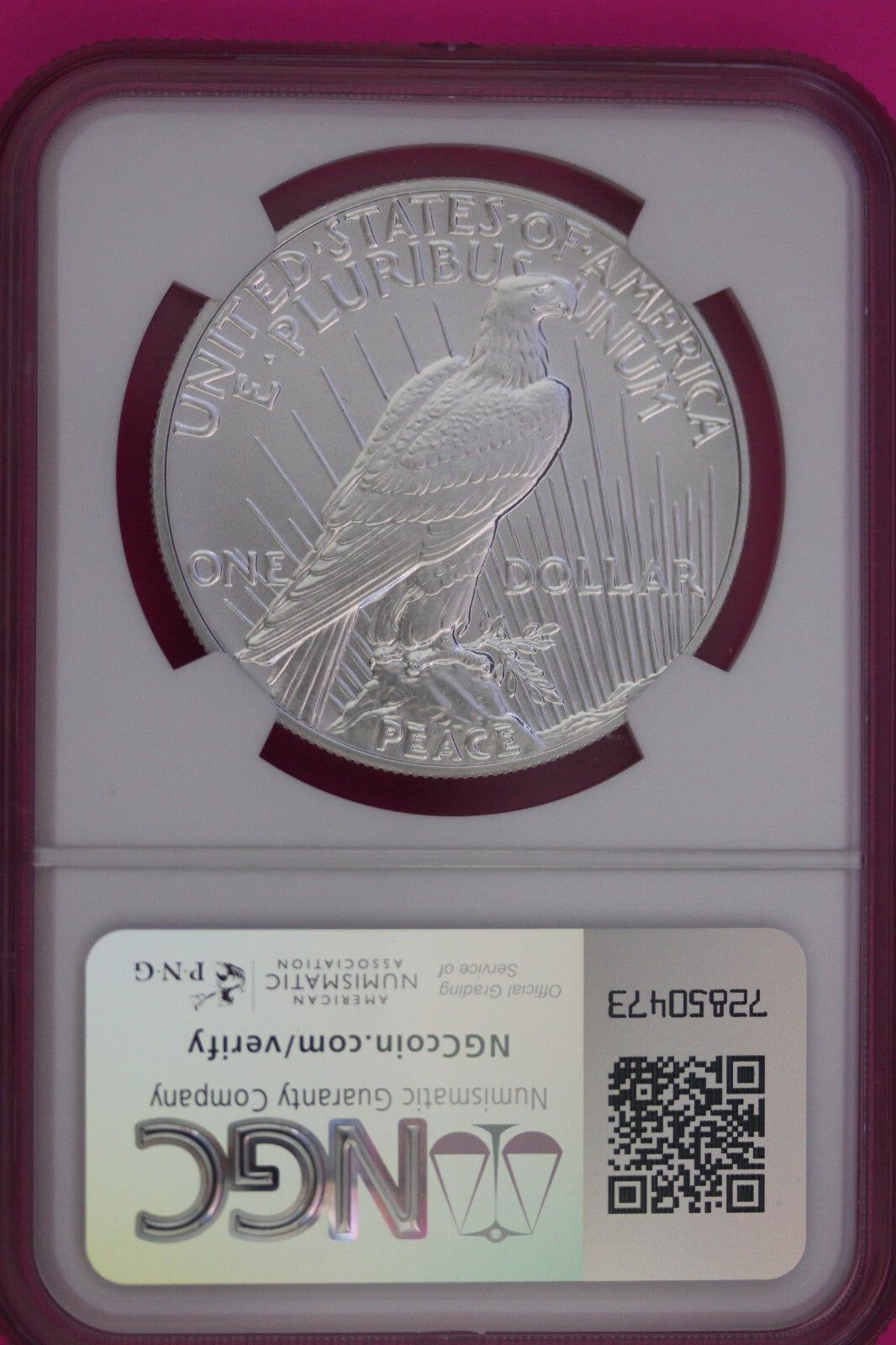 2023 MS 69 Peace Silver Dollar NGC Graded Certified Graded Early Releases 850