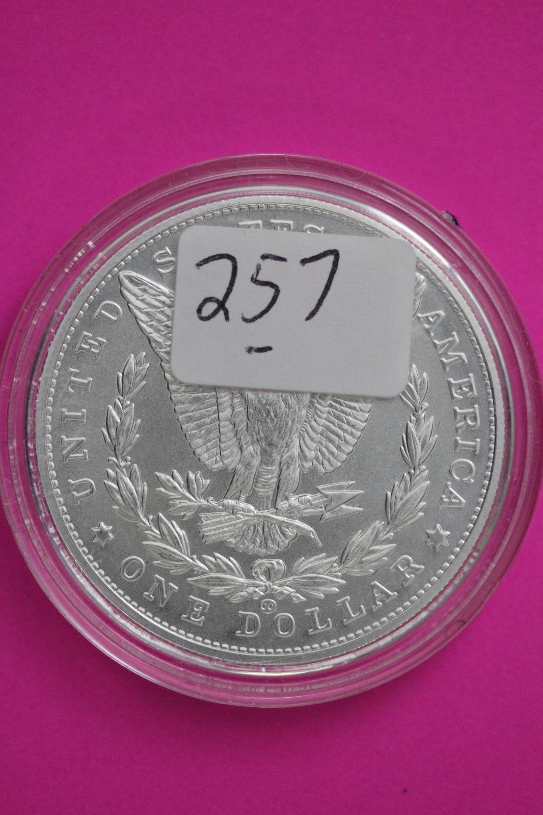 Gem Brilliant Uncirculated 2021 CC Morgan Silver Dollar .999 Mint Capsule C257