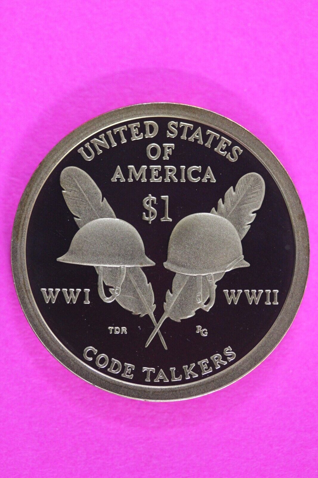 Proof 2016 S Code Talkers Sacagawea Dollar Deep Cameo Same Coin In Pics TOM 32