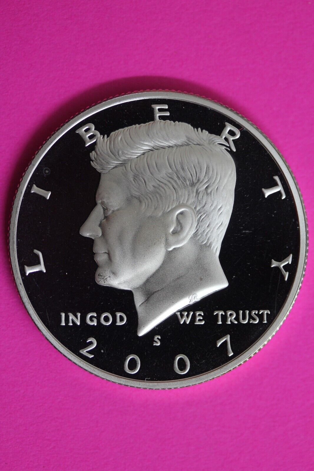 GEM Proof Silver 2007 S John F Kennedy Half Dollar Dcam Exact Coin Shown Tom 22