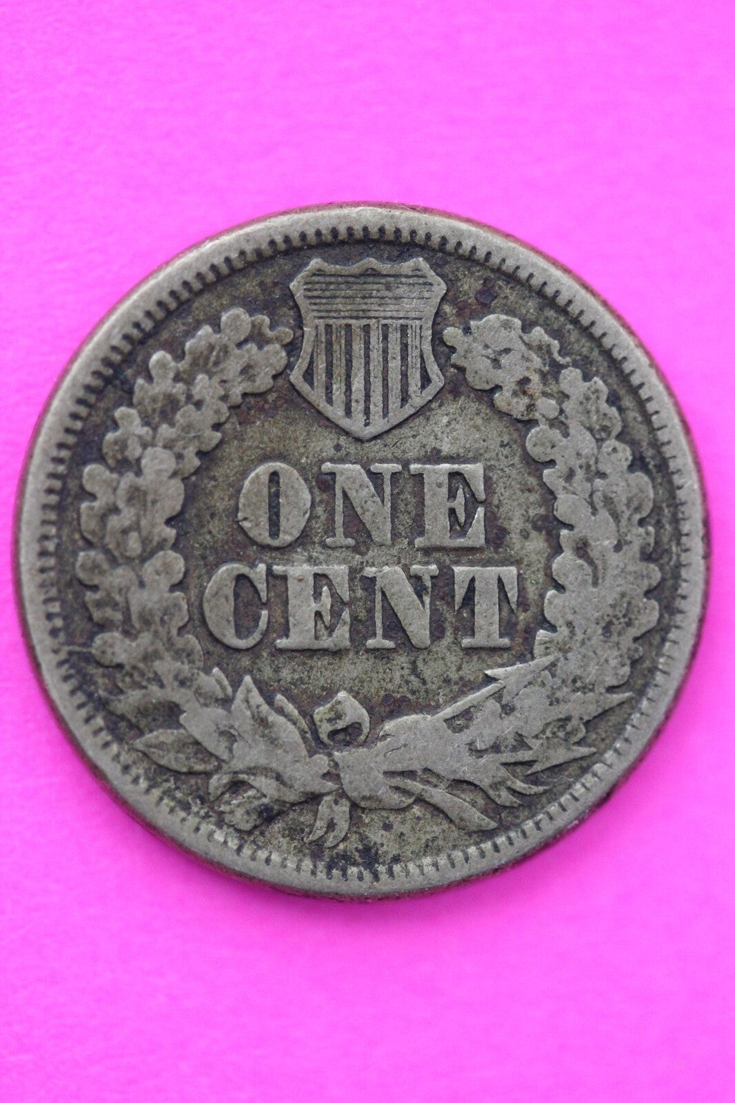 1863 Copper Nickel Indian Head Cent Penny Early Type Coin Exact Coin Pictured 65