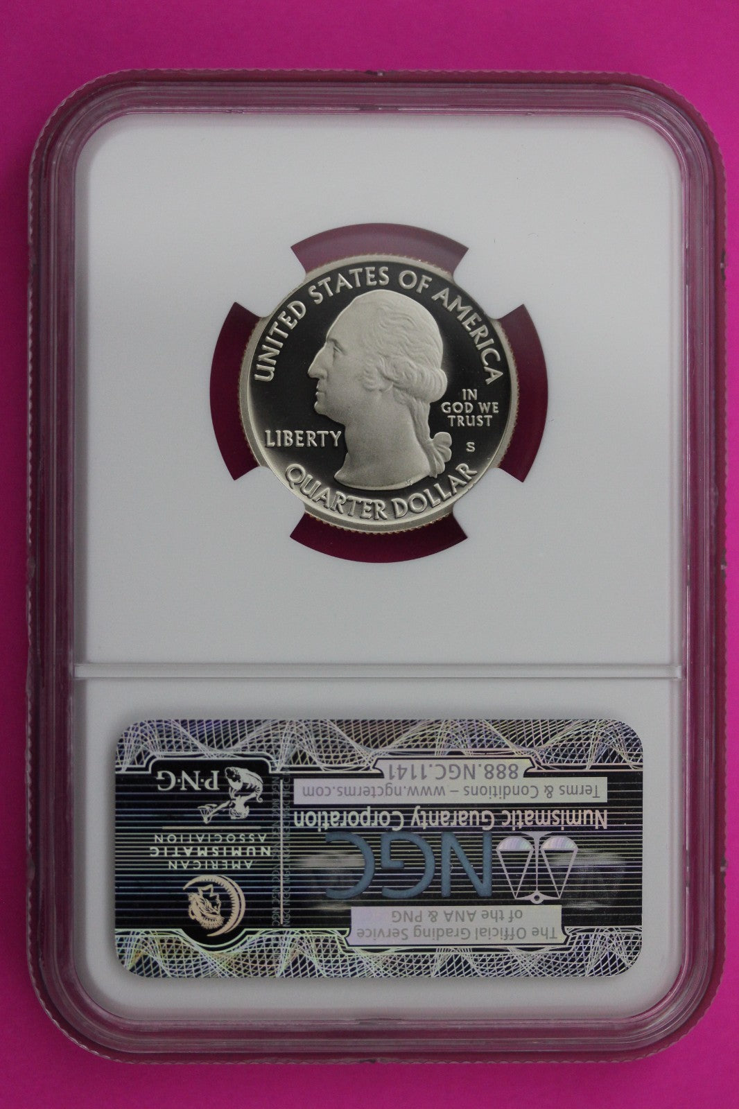 2010 S PF 70 Clad Quarter Grand Canyon Park ATB NGC Graded Certified Slab 482
