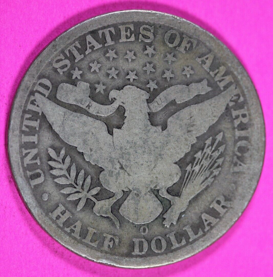 1900 O Barber Liberty Half Dollar Scarce Semi Key Date Coin New Orleans 283