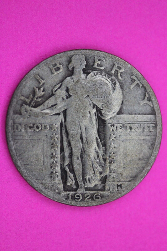 Full Date 1926 P Standing Liberty Silver Quarter You Get The Coin In Pics TOM 44
