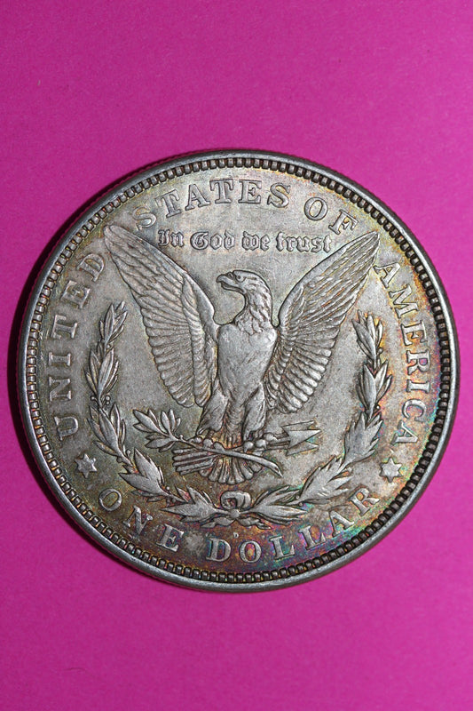 Toned 1921 D Morgan Silver Dollar Coin Guaranteed Authentic U.S.A. Seller 1969