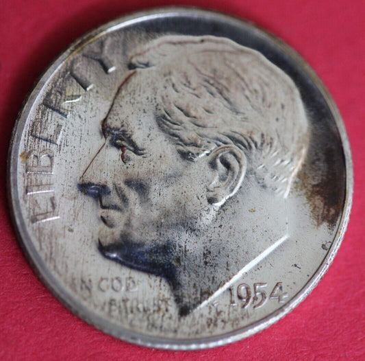 1954 Silver Proof Roosevelt Dime Exact Coin Shown 53