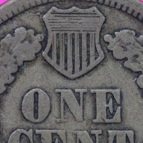 1863 Copper Nickel Indian Head Cent Penny Exact Early Type Coin Pictured 222