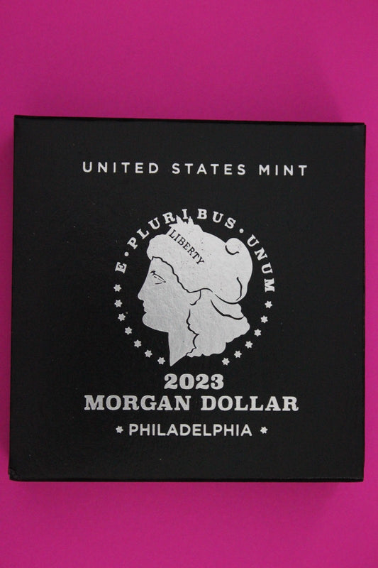 Gem Brilliant Uncirculated 2023 P Morgan Silver Dollar .999 Mint Box COA 6124