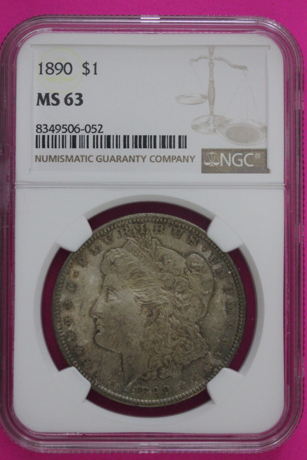 1890 P MS 63 Liberty Morgan Silver Dollar NGC Certified Graded Authentic 694
