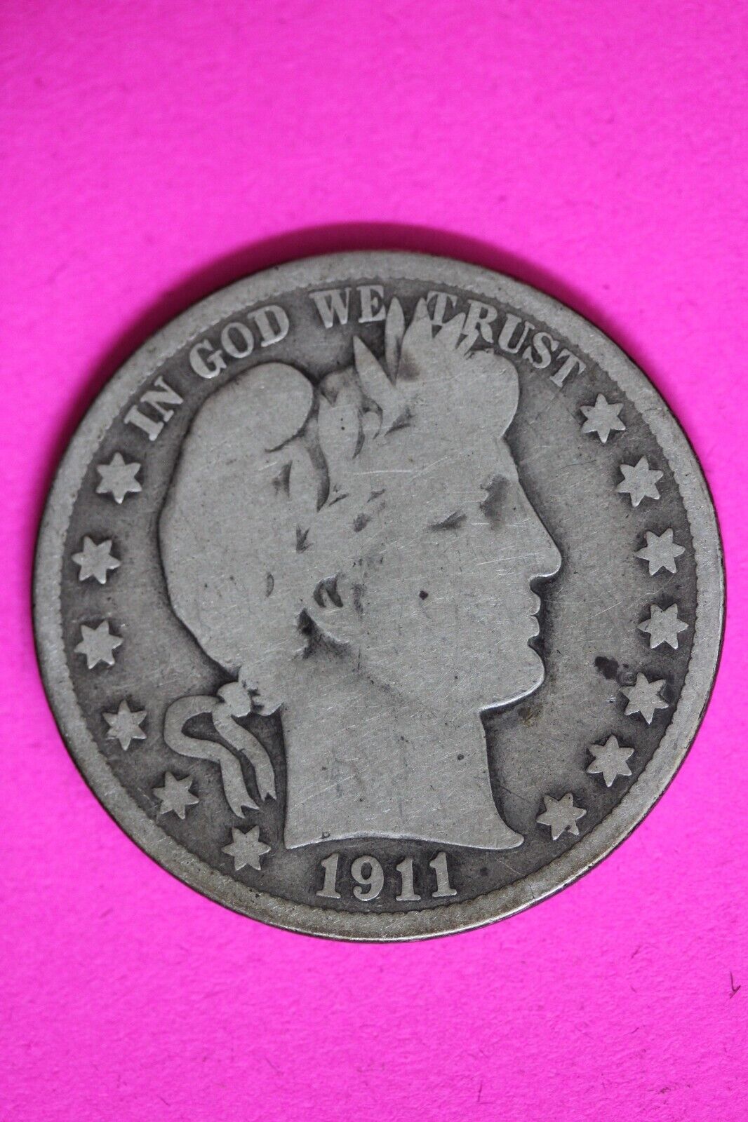 1911 P Barber Liberty Half Dollar Scarce Semi Key Date Coin Philadelphia 154