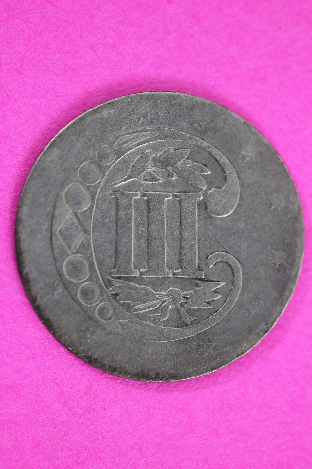 1857 Trime 3 Three Cent Silver Dime Exact Coin Shown In Pics Semi Key Date 114