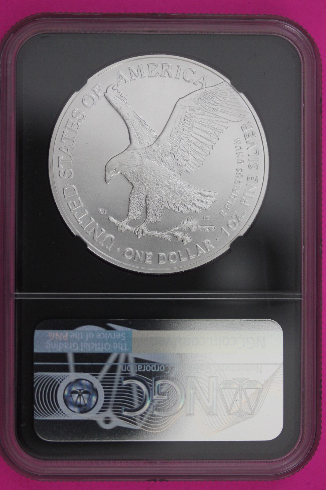 2021 T2 MS 70 Silver Eagle Michael Gaudiosa NGC Certified Graded Authentic 641